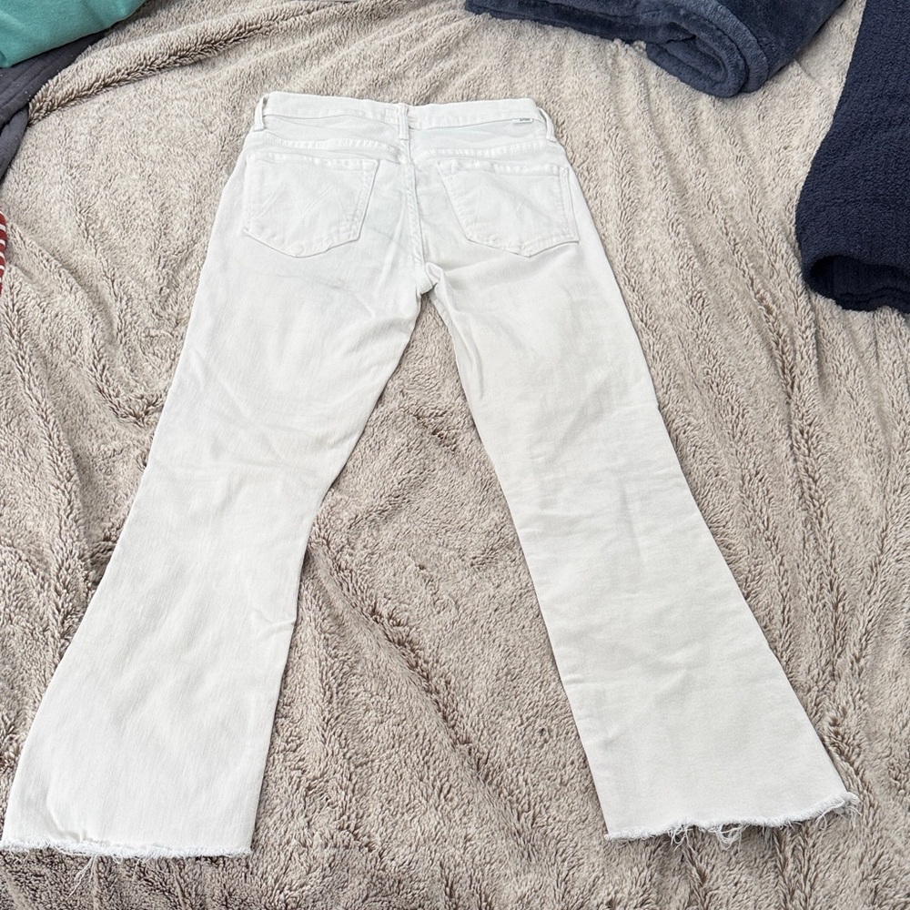 Mother the insider crop Jeans for Women size 26 color: cream puffs - Picture 2 of 5